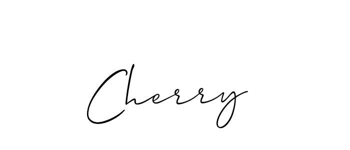 Design your own signature with our free online signature maker. With this signature software, you can create a handwritten (Allison_Script) signature for name Cherry . Cherry  signature style 2 images and pictures png