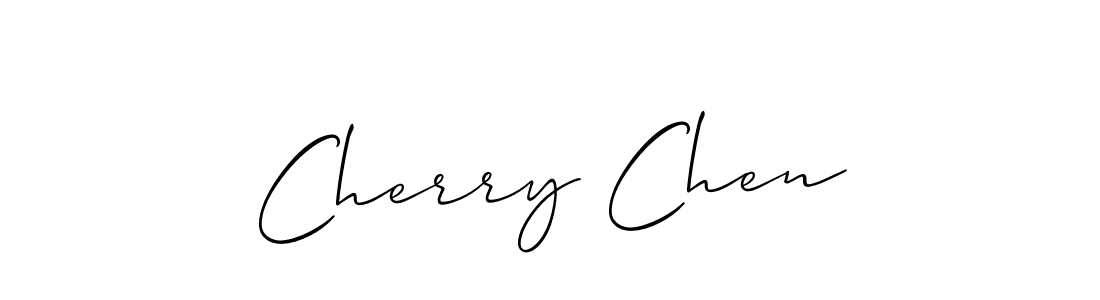 It looks lik you need a new signature style for name Cherry Chen. Design unique handwritten (Allison_Script) signature with our free signature maker in just a few clicks. Cherry Chen signature style 2 images and pictures png