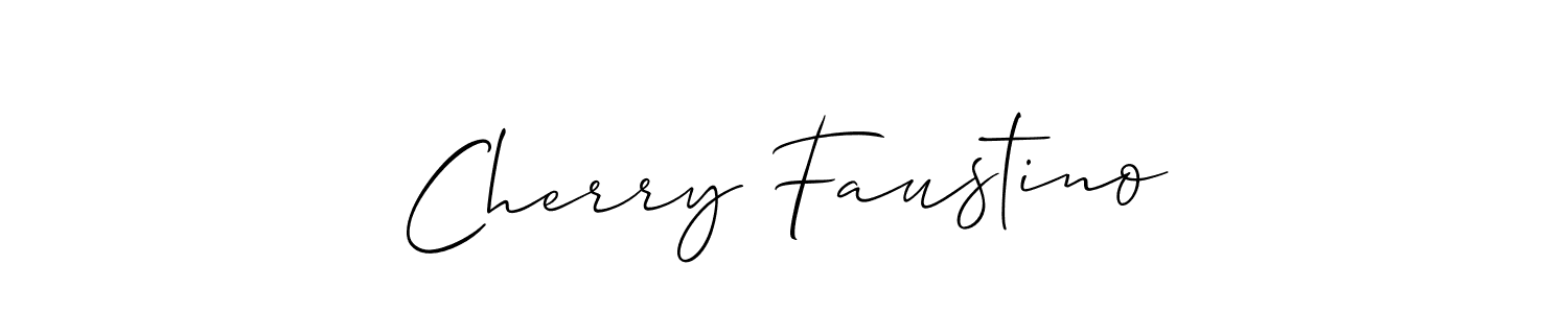 Also we have Cherry Faustino name is the best signature style. Create professional handwritten signature collection using Allison_Script autograph style. Cherry Faustino signature style 2 images and pictures png