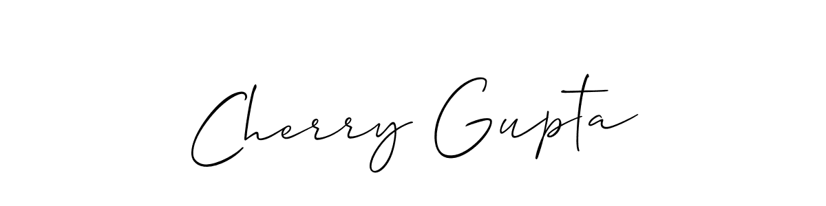 You should practise on your own different ways (Allison_Script) to write your name (Cherry Gupta) in signature. don't let someone else do it for you. Cherry Gupta signature style 2 images and pictures png