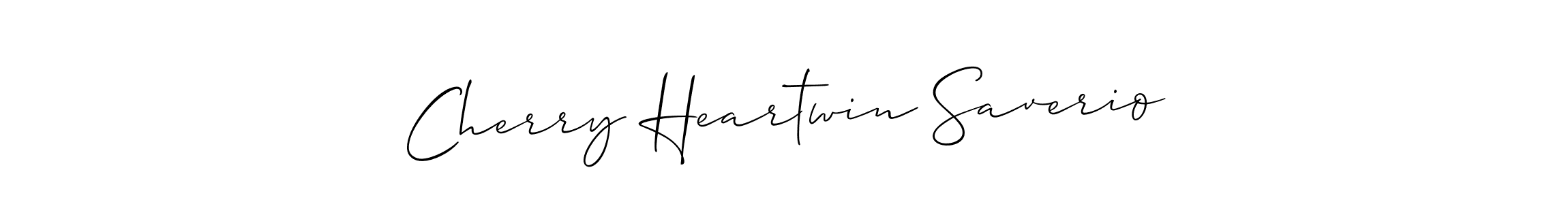 Check out images of Autograph of Cherry Heartwin Saverio name. Actor Cherry Heartwin Saverio Signature Style. Allison_Script is a professional sign style online. Cherry Heartwin Saverio signature style 2 images and pictures png