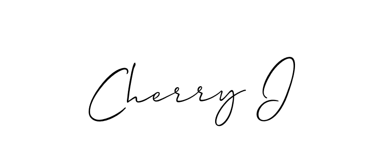 Make a beautiful signature design for name Cherry I. Use this online signature maker to create a handwritten signature for free. Cherry I signature style 2 images and pictures png