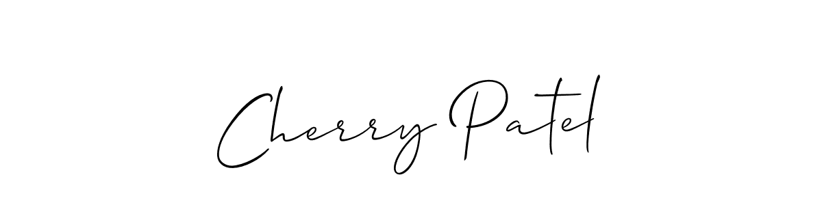 It looks lik you need a new signature style for name Cherry Patel. Design unique handwritten (Allison_Script) signature with our free signature maker in just a few clicks. Cherry Patel signature style 2 images and pictures png