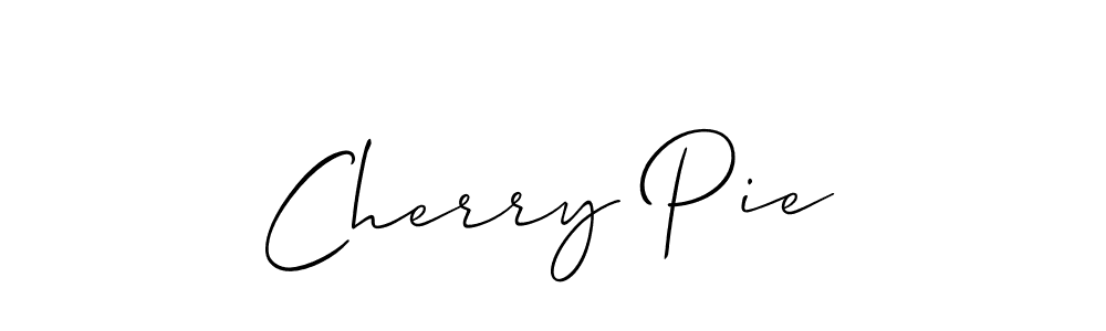 Design your own signature with our free online signature maker. With this signature software, you can create a handwritten (Allison_Script) signature for name Cherry Pie. Cherry Pie signature style 2 images and pictures png