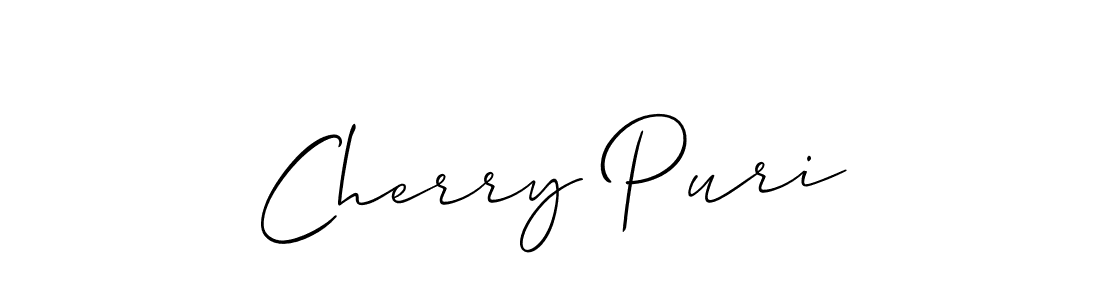 Make a short Cherry Puri signature style. Manage your documents anywhere anytime using Allison_Script. Create and add eSignatures, submit forms, share and send files easily. Cherry Puri signature style 2 images and pictures png