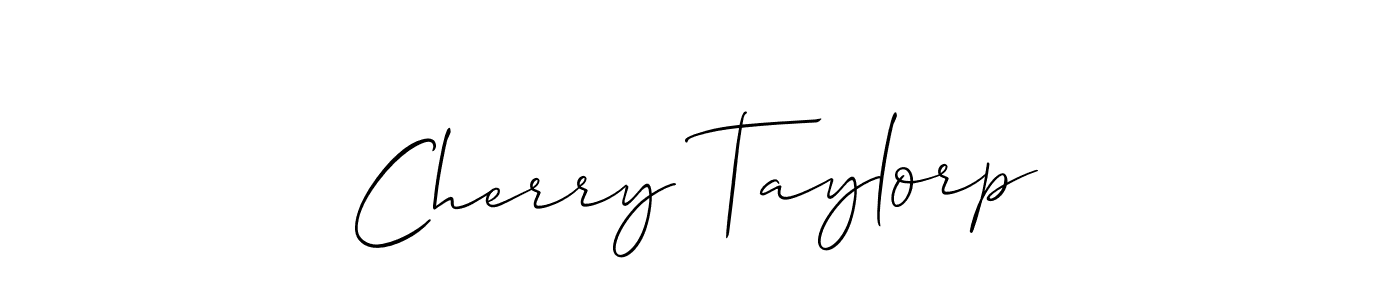 Use a signature maker to create a handwritten signature online. With this signature software, you can design (Allison_Script) your own signature for name Cherry Taylorp. Cherry Taylorp signature style 2 images and pictures png