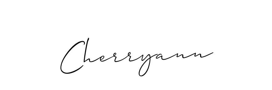 You should practise on your own different ways (Allison_Script) to write your name (Cherryann) in signature. don't let someone else do it for you. Cherryann signature style 2 images and pictures png