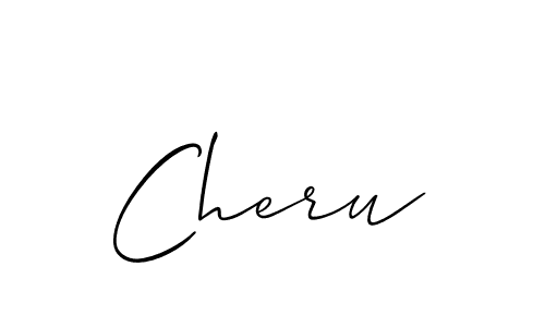 How to make Cheru name signature. Use Allison_Script style for creating short signs online. This is the latest handwritten sign. Cheru signature style 2 images and pictures png