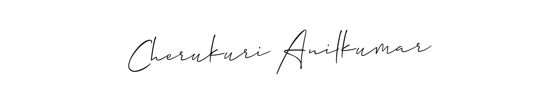 Make a beautiful signature design for name Cherukuri Anilkumar. Use this online signature maker to create a handwritten signature for free. Cherukuri Anilkumar signature style 2 images and pictures png