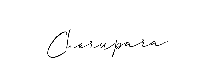 Make a beautiful signature design for name Cherupara. With this signature (Allison_Script) style, you can create a handwritten signature for free. Cherupara signature style 2 images and pictures png