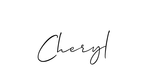 How to make Cheryl name signature. Use Allison_Script style for creating short signs online. This is the latest handwritten sign. Cheryl signature style 2 images and pictures png