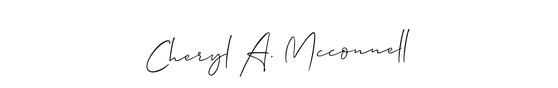 This is the best signature style for the Cheryl A. Mcconnell name. Also you like these signature font (Allison_Script). Mix name signature. Cheryl A. Mcconnell signature style 2 images and pictures png