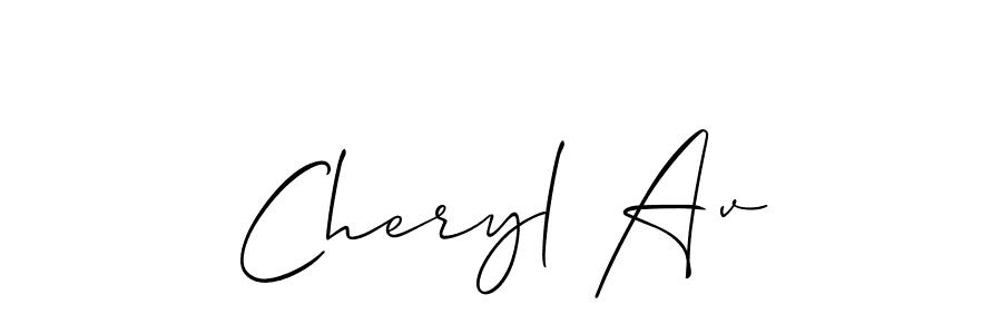 How to Draw Cheryl Av signature style? Allison_Script is a latest design signature styles for name Cheryl Av. Cheryl Av signature style 2 images and pictures png