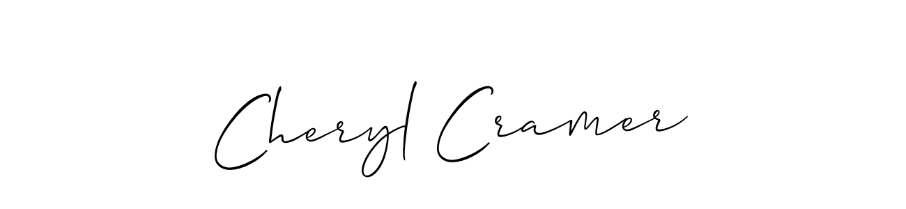 Allison_Script is a professional signature style that is perfect for those who want to add a touch of class to their signature. It is also a great choice for those who want to make their signature more unique. Get Cheryl Cramer name to fancy signature for free. Cheryl Cramer signature style 2 images and pictures png