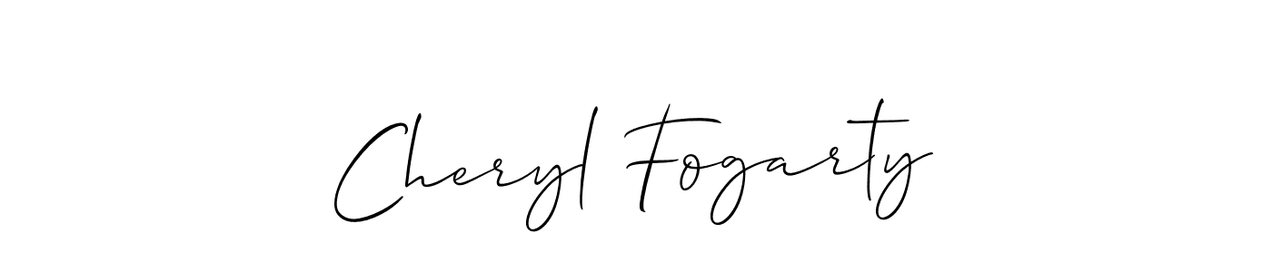 Similarly Allison_Script is the best handwritten signature design. Signature creator online .You can use it as an online autograph creator for name Cheryl Fogarty. Cheryl Fogarty signature style 2 images and pictures png
