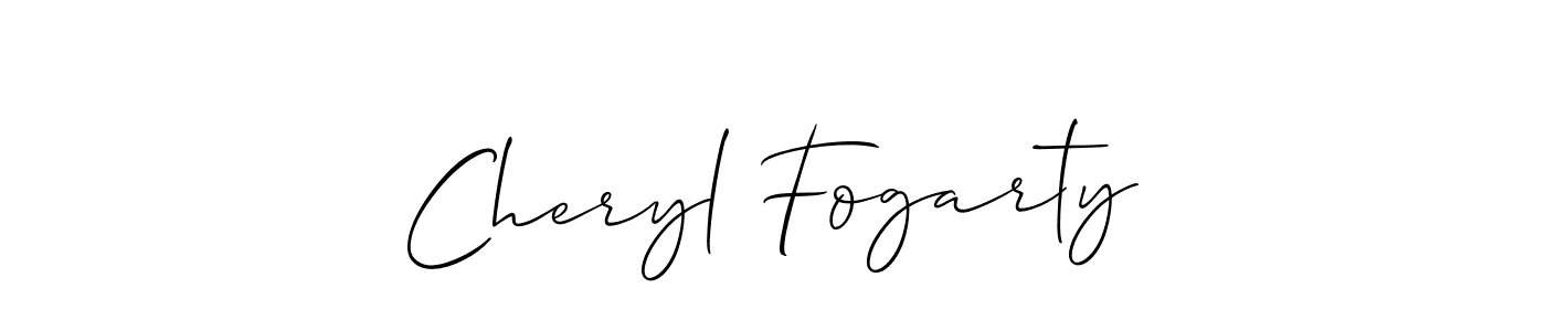 Also You can easily find your signature by using the search form. We will create Cheryl Fogarty name handwritten signature images for you free of cost using Allison_Script sign style. Cheryl Fogarty signature style 2 images and pictures png