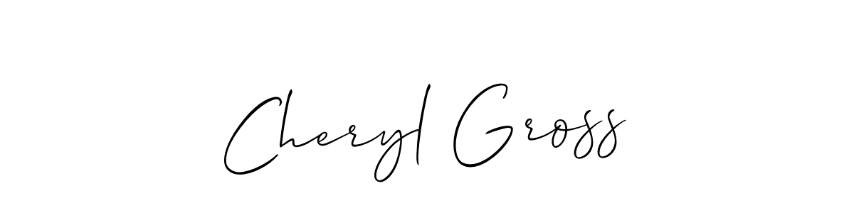 How to Draw Cheryl Gross signature style? Allison_Script is a latest design signature styles for name Cheryl Gross. Cheryl Gross signature style 2 images and pictures png