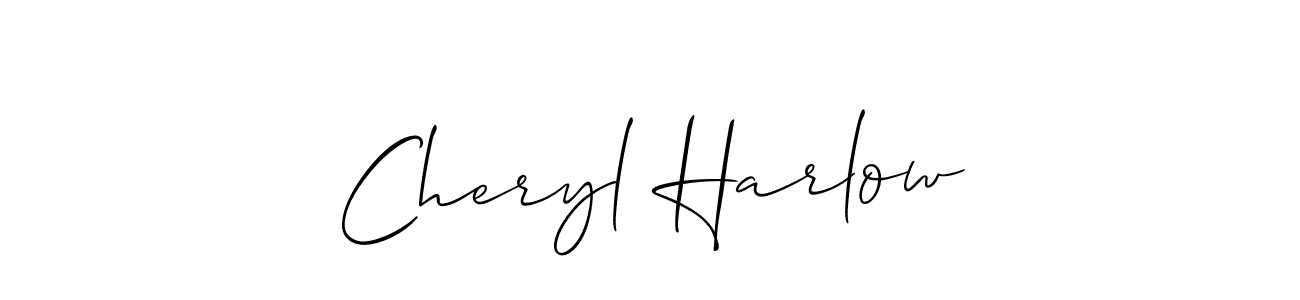 if you are searching for the best signature style for your name Cheryl Harlow. so please give up your signature search. here we have designed multiple signature styles  using Allison_Script. Cheryl Harlow signature style 2 images and pictures png