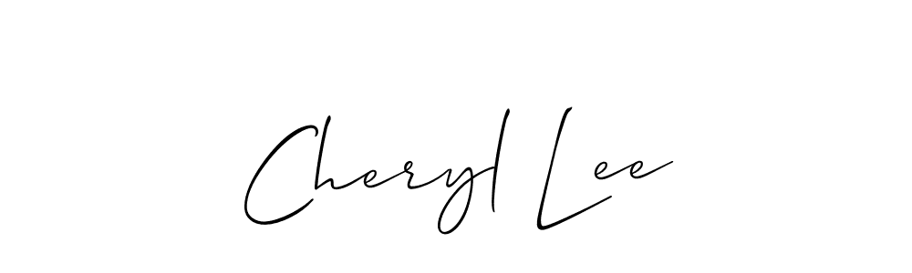 The best way (Allison_Script) to make a short signature is to pick only two or three words in your name. The name Cheryl Lee include a total of six letters. For converting this name. Cheryl Lee signature style 2 images and pictures png