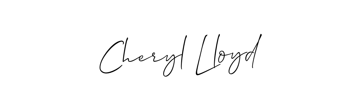 Cheryl Lloyd stylish signature style. Best Handwritten Sign (Allison_Script) for my name. Handwritten Signature Collection Ideas for my name Cheryl Lloyd. Cheryl Lloyd signature style 2 images and pictures png