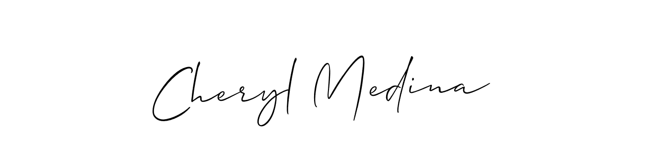 Also we have Cheryl Medina name is the best signature style. Create professional handwritten signature collection using Allison_Script autograph style. Cheryl Medina signature style 2 images and pictures png