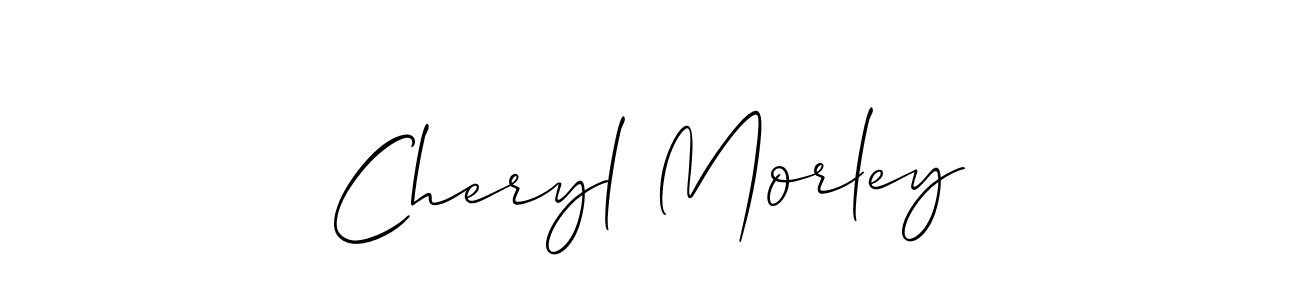 The best way (Allison_Script) to make a short signature is to pick only two or three words in your name. The name Cheryl Morley include a total of six letters. For converting this name. Cheryl Morley signature style 2 images and pictures png