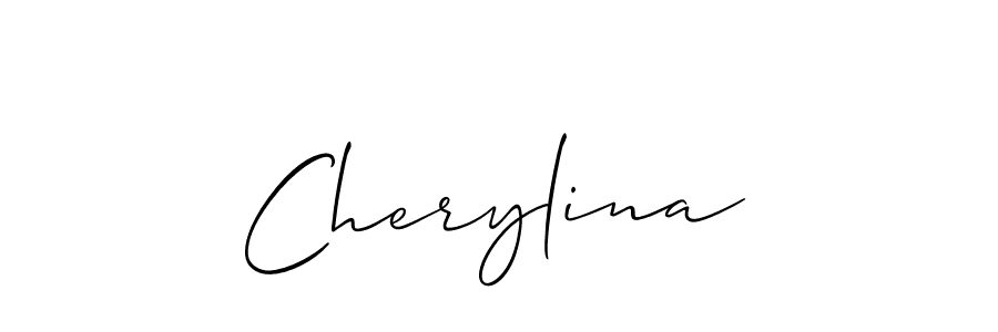 Design your own signature with our free online signature maker. With this signature software, you can create a handwritten (Allison_Script) signature for name Cherylina. Cherylina signature style 2 images and pictures png
