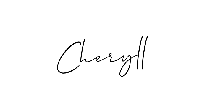 Best and Professional Signature Style for Cheryll. Allison_Script Best Signature Style Collection. Cheryll signature style 2 images and pictures png