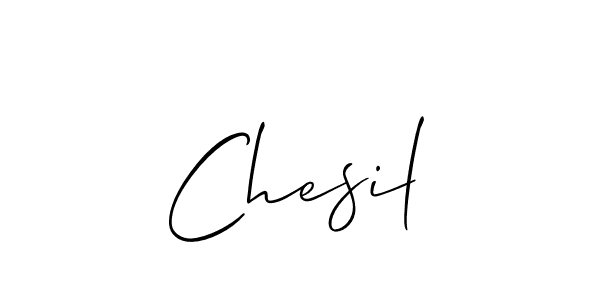 You should practise on your own different ways (Allison_Script) to write your name (Chesil) in signature. don't let someone else do it for you. Chesil signature style 2 images and pictures png