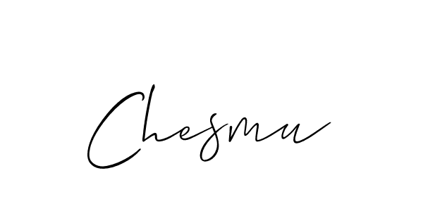 The best way (Allison_Script) to make a short signature is to pick only two or three words in your name. The name Chesmu include a total of six letters. For converting this name. Chesmu signature style 2 images and pictures png