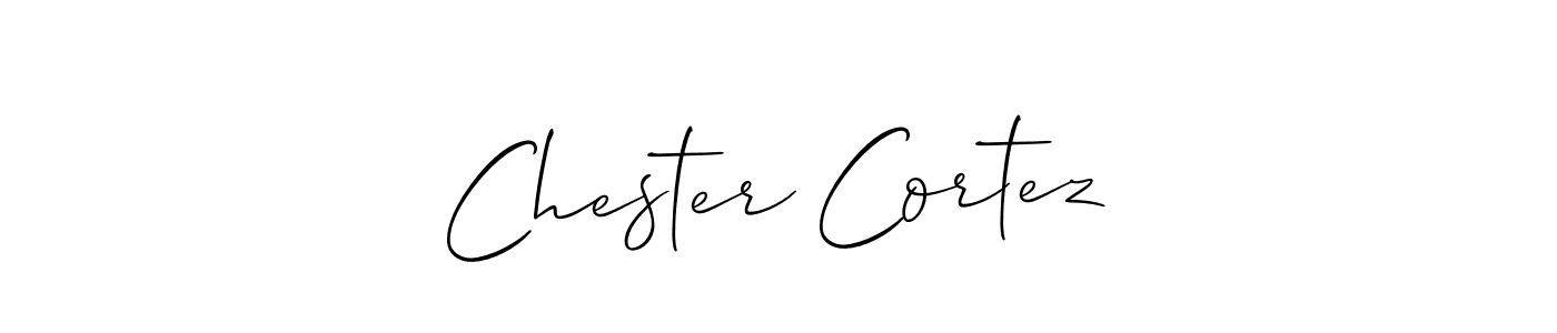 Make a short Chester Cortez signature style. Manage your documents anywhere anytime using Allison_Script. Create and add eSignatures, submit forms, share and send files easily. Chester Cortez signature style 2 images and pictures png