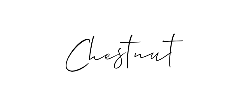 Make a short Chestnut signature style. Manage your documents anywhere anytime using Allison_Script. Create and add eSignatures, submit forms, share and send files easily. Chestnut signature style 2 images and pictures png