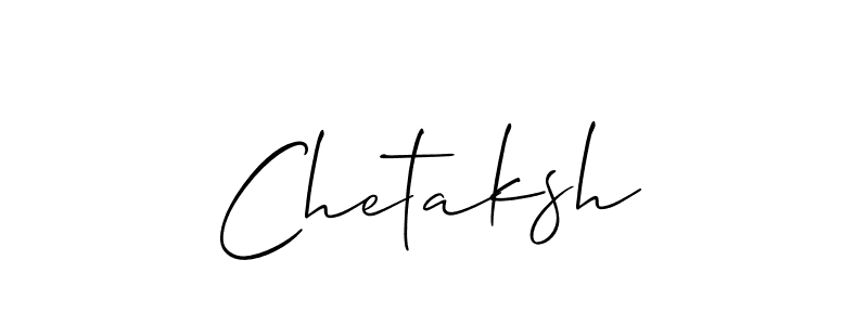 Create a beautiful signature design for name Chetaksh. With this signature (Allison_Script) fonts, you can make a handwritten signature for free. Chetaksh signature style 2 images and pictures png