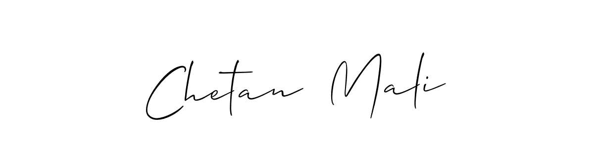 Design your own signature with our free online signature maker. With this signature software, you can create a handwritten (Allison_Script) signature for name Chetan  Mali. Chetan  Mali signature style 2 images and pictures png