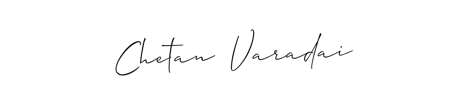 Chetan  Varadai stylish signature style. Best Handwritten Sign (Allison_Script) for my name. Handwritten Signature Collection Ideas for my name Chetan  Varadai. Chetan  Varadai signature style 2 images and pictures png