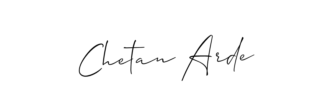 How to Draw Chetan Arde signature style? Allison_Script is a latest design signature styles for name Chetan Arde. Chetan Arde signature style 2 images and pictures png