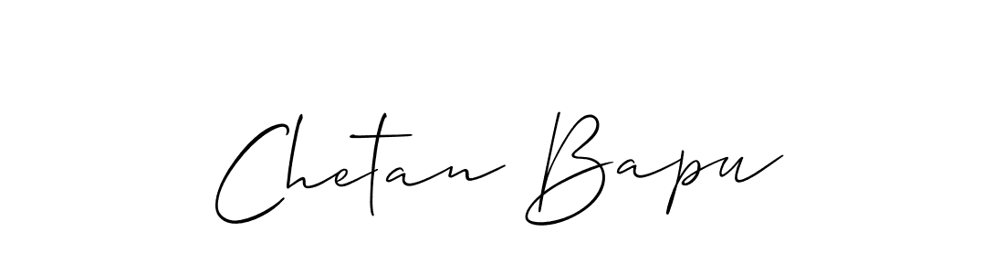 Also we have Chetan Bapu name is the best signature style. Create professional handwritten signature collection using Allison_Script autograph style. Chetan Bapu signature style 2 images and pictures png