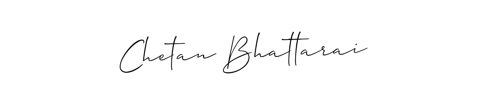 Make a beautiful signature design for name Chetan Bhattarai. With this signature (Allison_Script) style, you can create a handwritten signature for free. Chetan Bhattarai signature style 2 images and pictures png