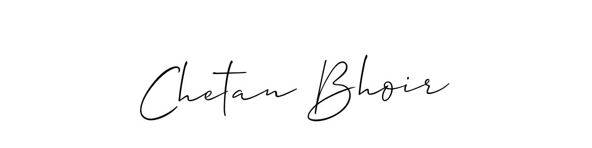 How to make Chetan Bhoir name signature. Use Allison_Script style for creating short signs online. This is the latest handwritten sign. Chetan Bhoir signature style 2 images and pictures png