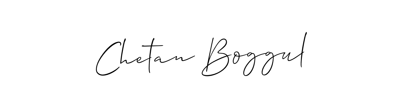 Design your own signature with our free online signature maker. With this signature software, you can create a handwritten (Allison_Script) signature for name Chetan Boggul. Chetan Boggul signature style 2 images and pictures png