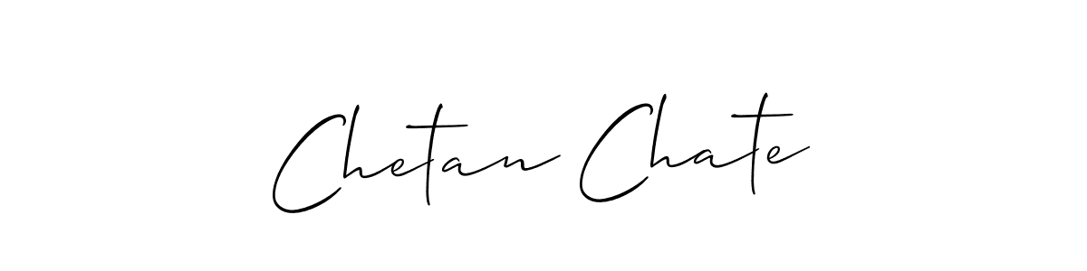 How to make Chetan Chate signature? Allison_Script is a professional autograph style. Create handwritten signature for Chetan Chate name. Chetan Chate signature style 2 images and pictures png
