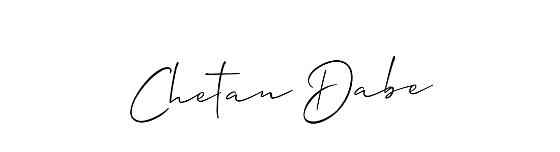 How to make Chetan Dabe name signature. Use Allison_Script style for creating short signs online. This is the latest handwritten sign. Chetan Dabe signature style 2 images and pictures png