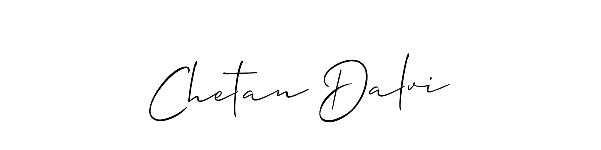 Use a signature maker to create a handwritten signature online. With this signature software, you can design (Allison_Script) your own signature for name Chetan Dalvi. Chetan Dalvi signature style 2 images and pictures png