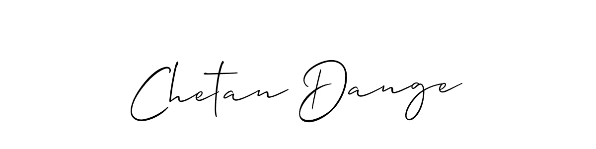 Also we have Chetan Dange name is the best signature style. Create professional handwritten signature collection using Allison_Script autograph style. Chetan Dange signature style 2 images and pictures png