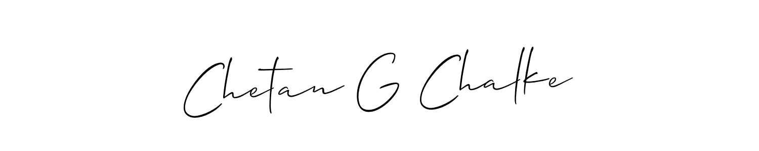 How to Draw Chetan G Chalke signature style? Allison_Script is a latest design signature styles for name Chetan G Chalke. Chetan G Chalke signature style 2 images and pictures png