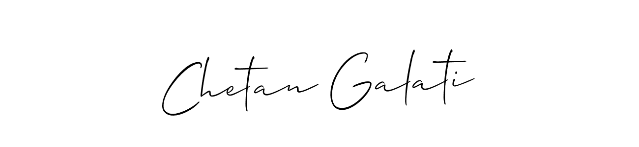 How to make Chetan Galati signature? Allison_Script is a professional autograph style. Create handwritten signature for Chetan Galati name. Chetan Galati signature style 2 images and pictures png