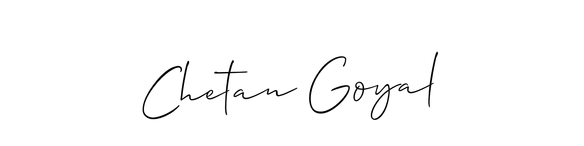 if you are searching for the best signature style for your name Chetan Goyal. so please give up your signature search. here we have designed multiple signature styles  using Allison_Script. Chetan Goyal signature style 2 images and pictures png