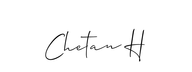 if you are searching for the best signature style for your name Chetan H. so please give up your signature search. here we have designed multiple signature styles  using Allison_Script. Chetan H signature style 2 images and pictures png