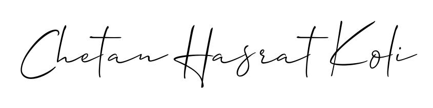 Transform the name Chetan Hasrat Koli into a signature masterpiece using Allison_Script font. Ideal for photographers, artists, and creators looking for watermarks. Chetan Hasrat Koli signature style 2 images and pictures png