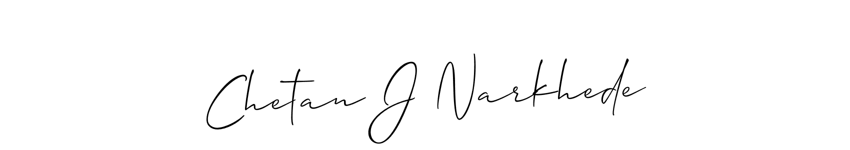 You should practise on your own different ways (Allison_Script) to write your name (Chetan J Narkhede) in signature. don't let someone else do it for you. Chetan J Narkhede signature style 2 images and pictures png